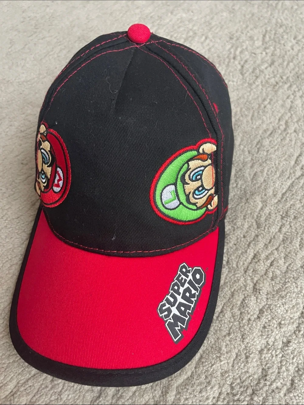 Super Mario kids snap back hat